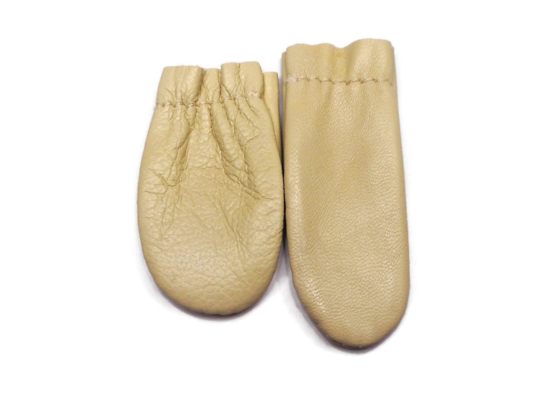 Leather Finger Gloves for Index finger and thumb Thimble,Finger Protectors
