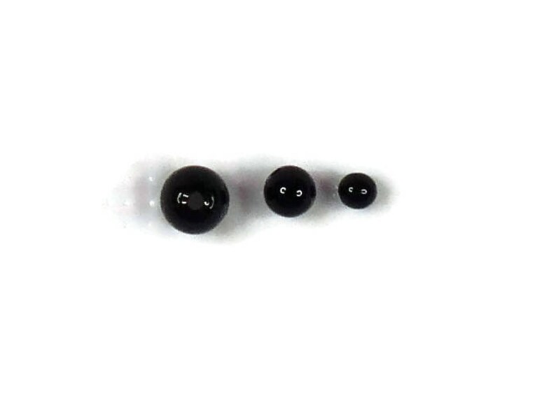 Bead Eyes Shiny Black 2mm 12mm Etsy Australia