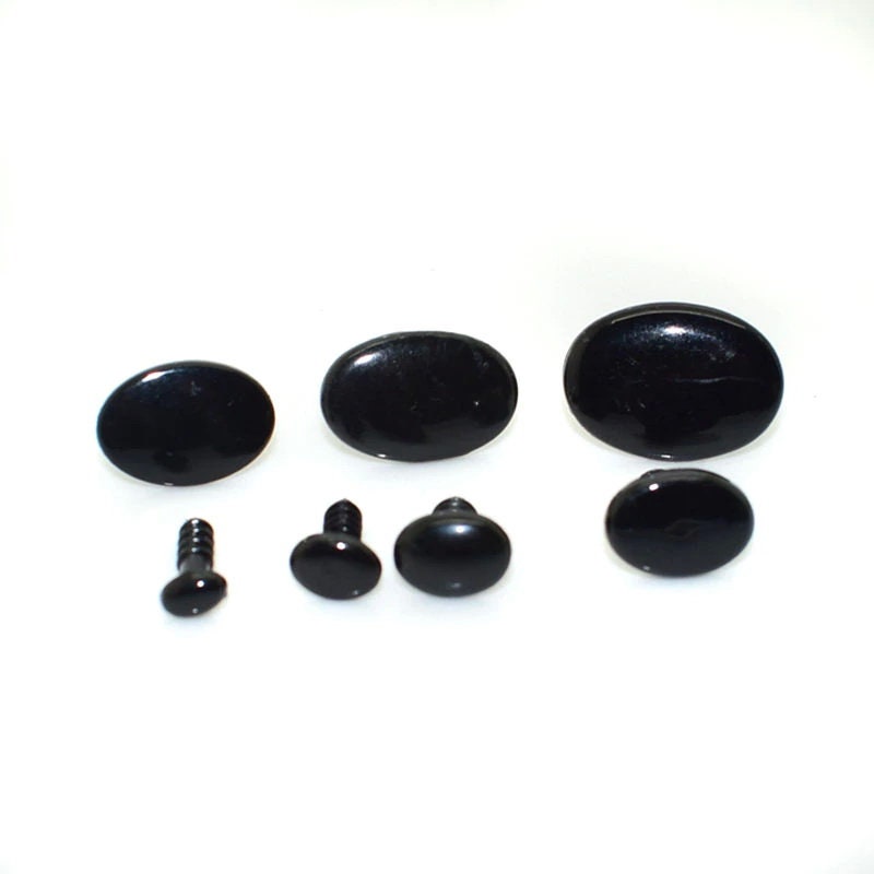 30mm X 20mm Plastic Oval Safety Eyes 1 Pair Puppet Eyes Plastic Eyes Oval  Comic Eyes Fun Eyes Black and White Eyes 
