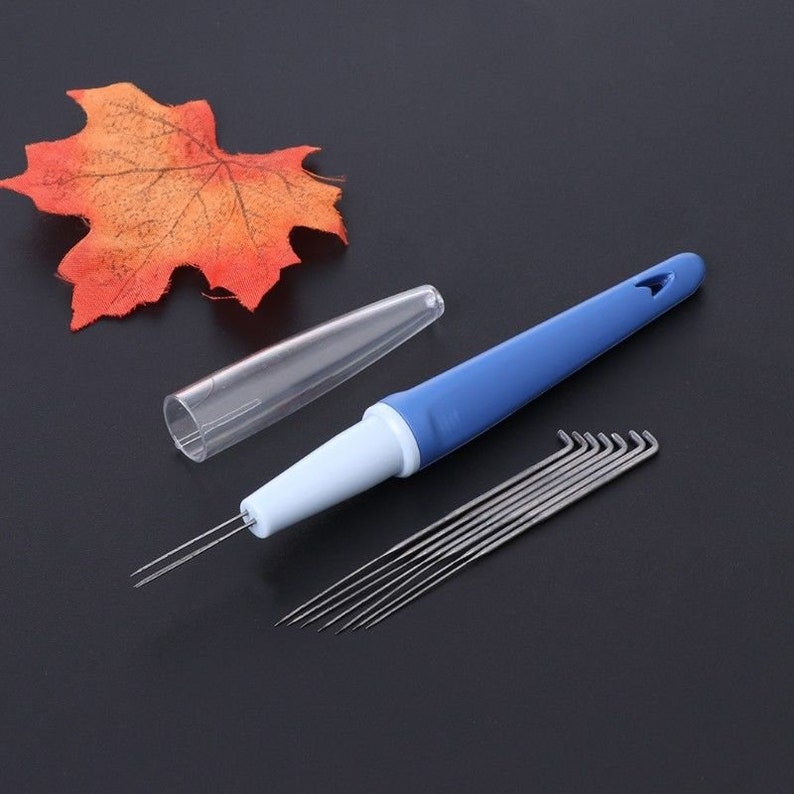 Felting Needle Pen Handle Holder 7pcs Replacement Needles Etsy