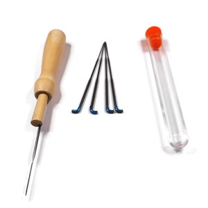 #38T - Pack of 6 Color Coded Regular Triangular Needle Felting Needles
