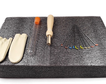 Needle Felting STARTER'S Kit - Perfect  Christmas Gift - 12 pack Felting Needles Included!