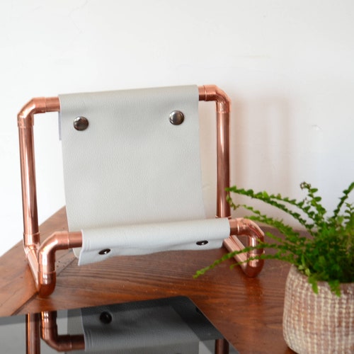 Copper Cookbook Stand Book Holder Industrial Kitchen Decor Etsy UK