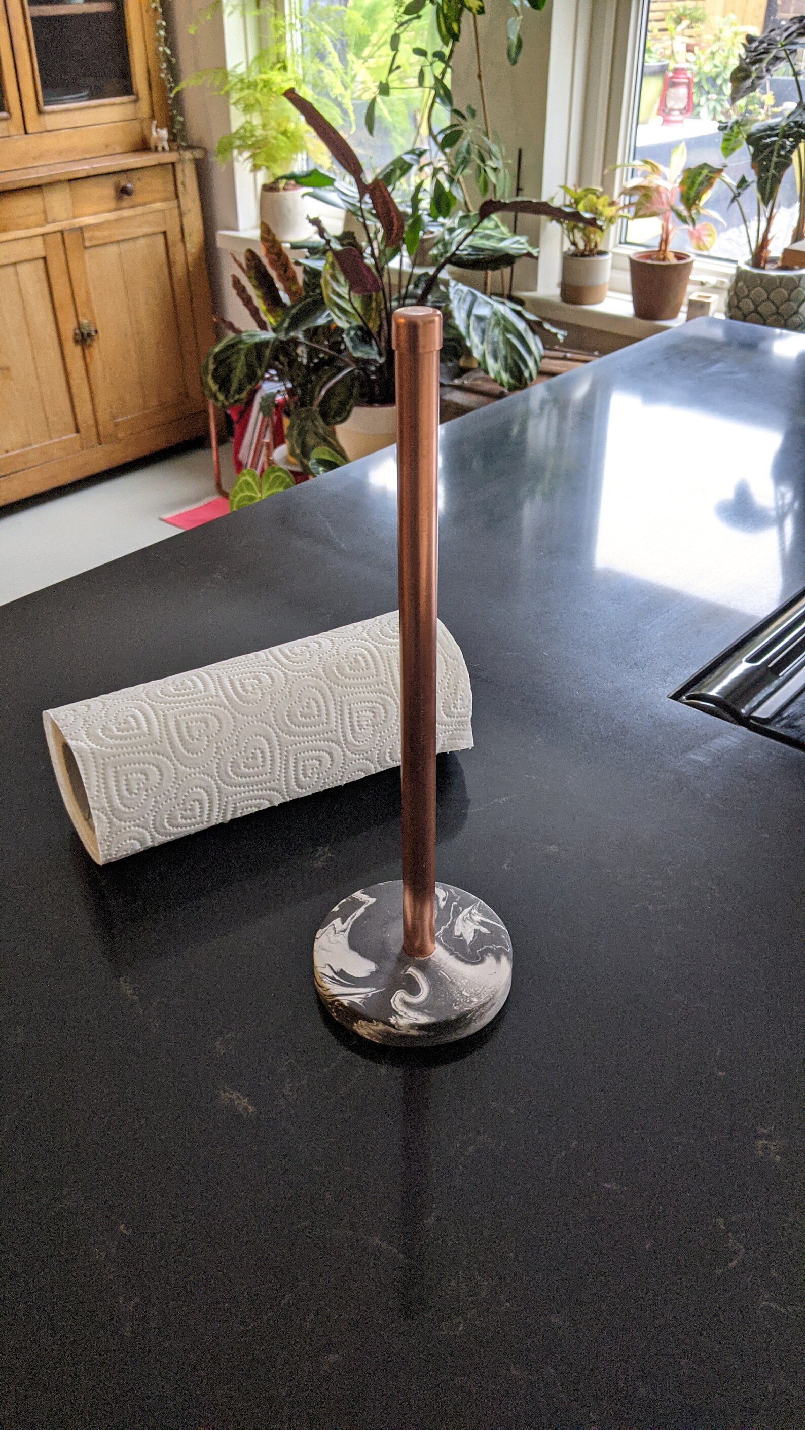 Copper Kitchen Roll Holder Modern Kitchen Decor Copper Home Etsy