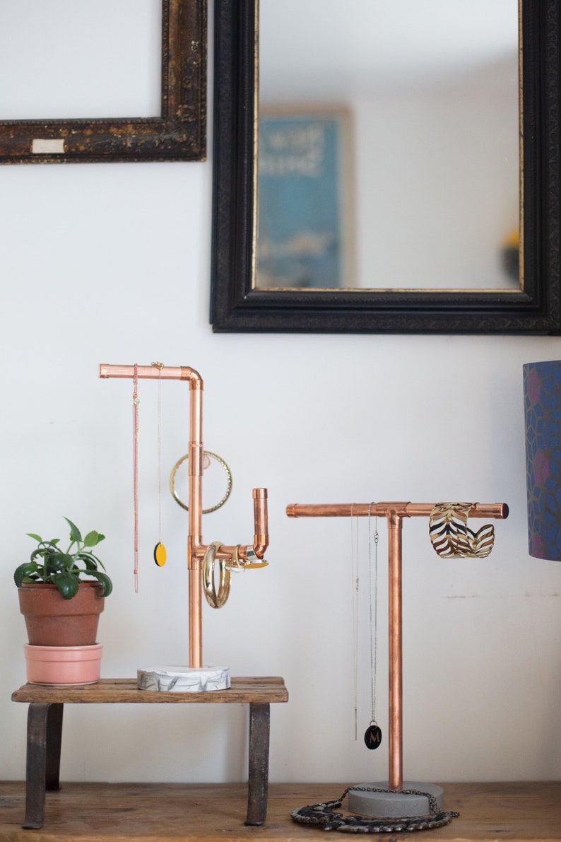 Copper Jewelry Stand Jewelry Holder Jewellery Organizer Etsy UK