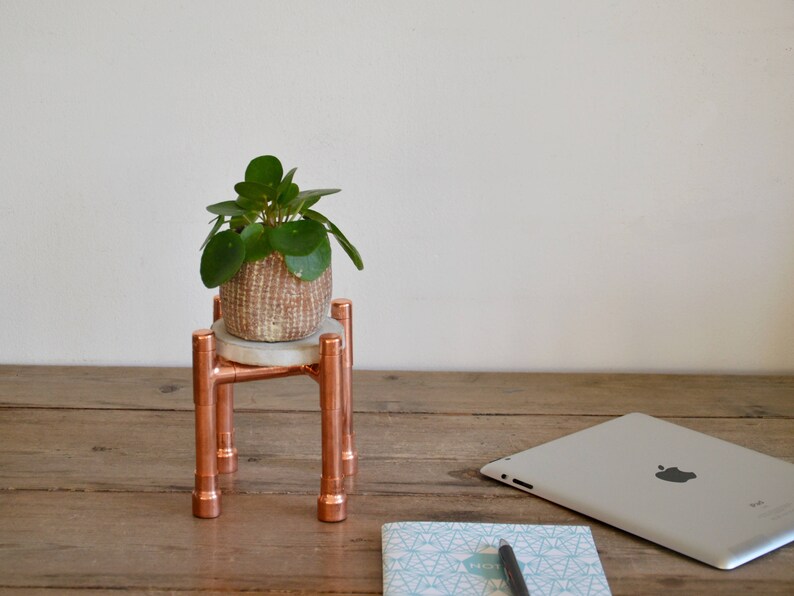 Desk Plant Stand Desk Accessories Dark Blue Desk Organiser Etsy