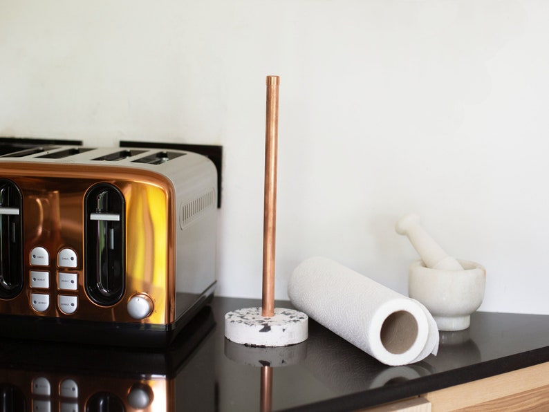 Copper Kitchen Roll Holder Modern Kitchen Decor Copper Home Etsy UK