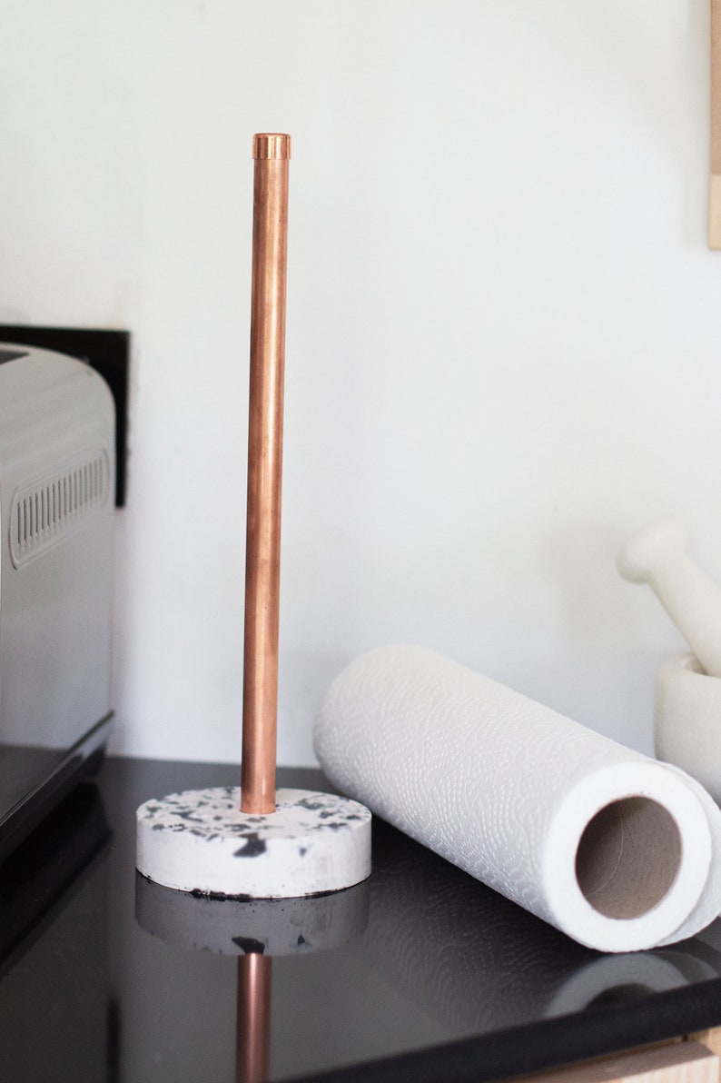 Copper Kitchen Roll Holder Modern Kitchen Decor Copper Home Etsy UK
