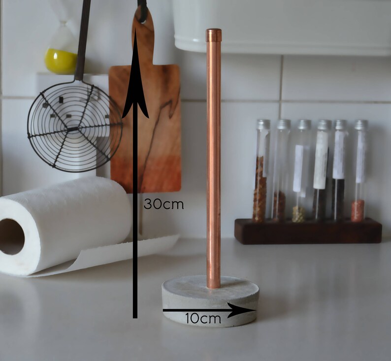 Copper Kitchen Roll Holder Modern Kitchen Decor Copper Home Etsy UK