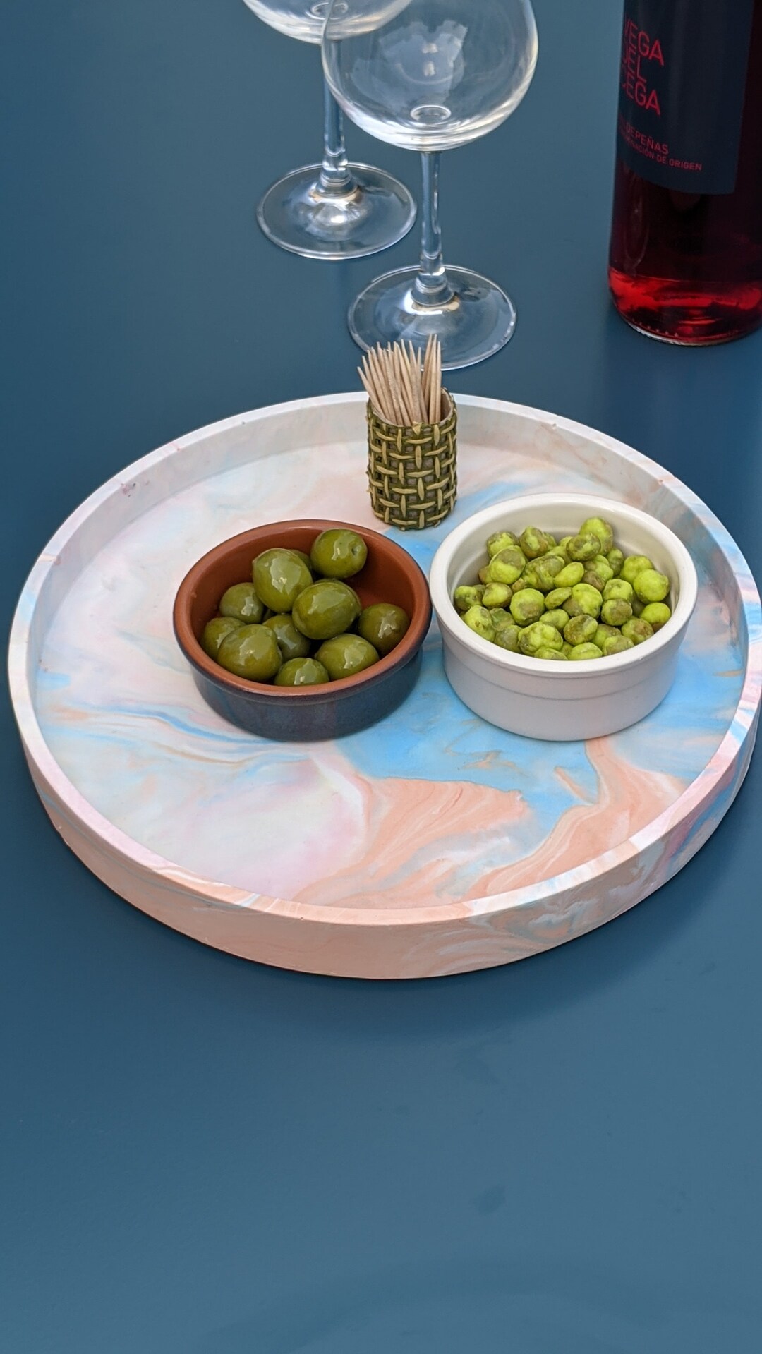 Round Trays for Table Decor Small Decorative Trays Tray for Coffee