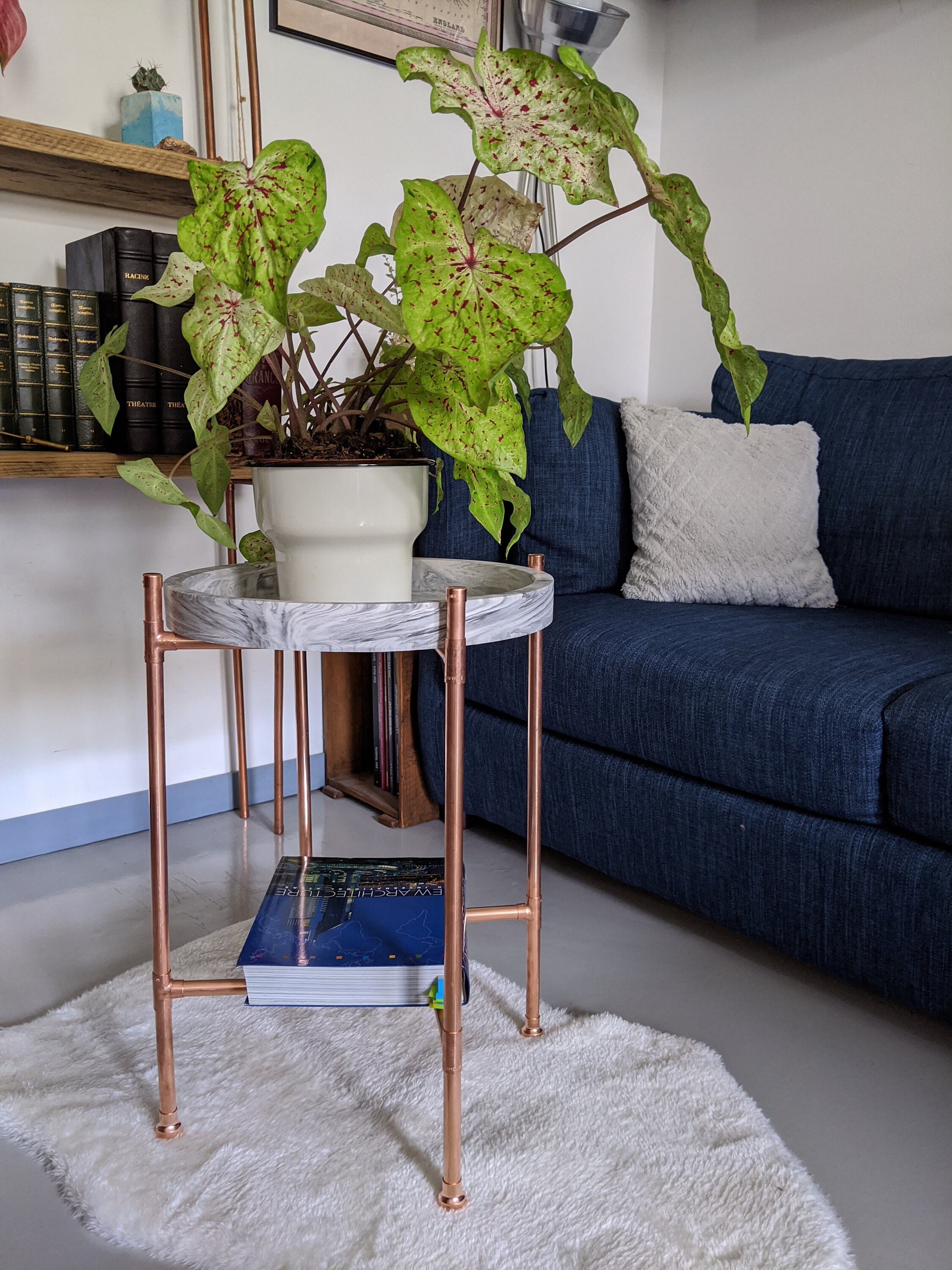 Coffee Table Tray Round Coffee Table Colourful Home Decor Etsy UK