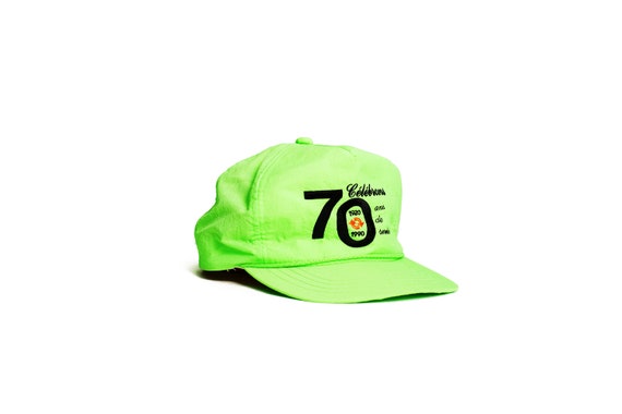 neon green baseball hats