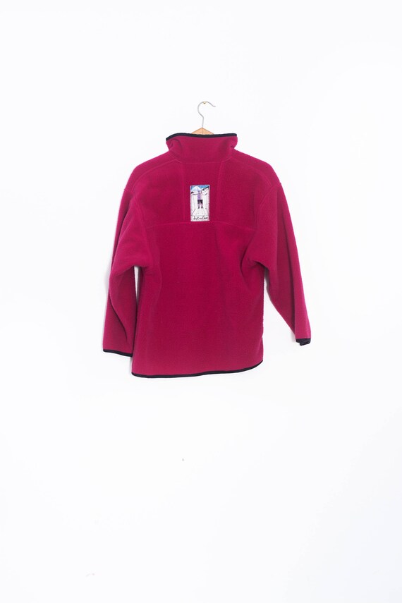 pink fleece sweater