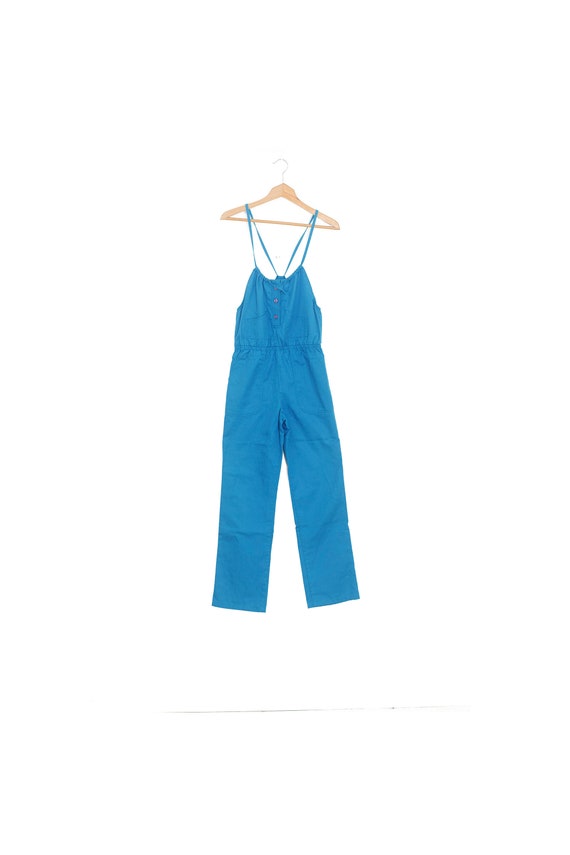 Blue retro overalls 90's blue overalls Jumpsuit gy