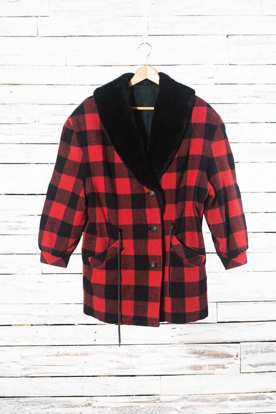 Wool plaid coat | Hunter plaid jacket | Vintage pl