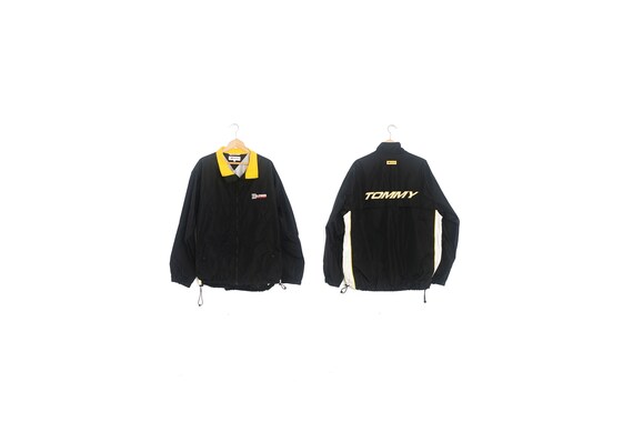 black tommy windbreaker