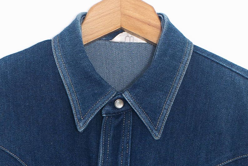 Vintage denim jacket 70/'s western 70/'s jean jacket WESCOTT Western jean jacket Jean coat