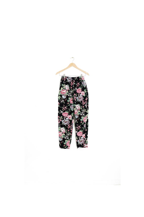 floral summer trousers