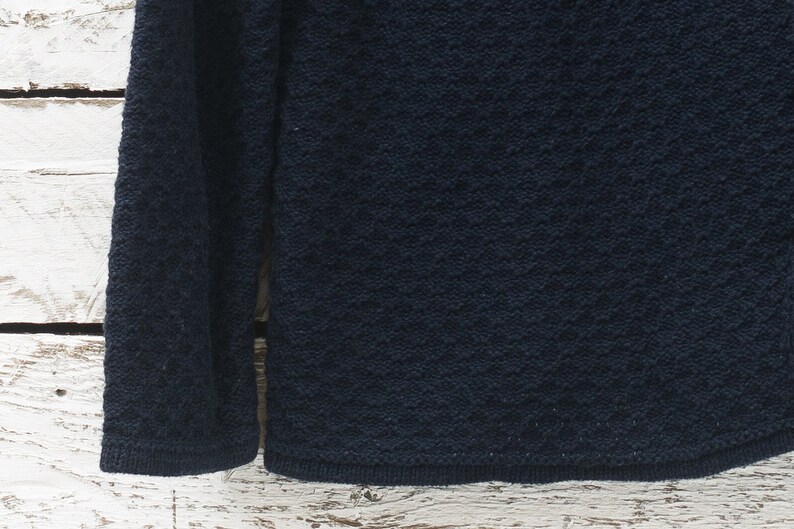 Women cardigan Carroll Reed Women sweater Vintage dark blue cardigan Cotton cardigan Women blue cotton sweater