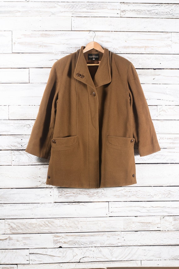 Winter wool coat | Vintage long winter jacket | Wo