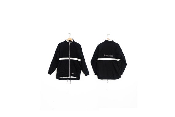 REEBOK windbreaker in nylon. Black 90's Reebok win