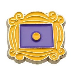 Friends Door Gold Frame Metal Watch Mini Charm (fits mini Crocs)