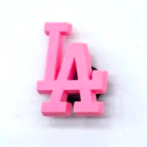 Los Angeles (LA) Dodger Logo - Pink Shoe Charm