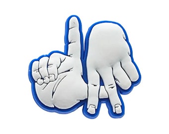 Los Angeles (LA) Fingers Shoe Charms