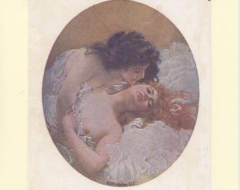 Mad Passion: Vintage LGBTQ+ Card - lesbian girlfriends, two gay wives, lesbian valentine, anniversary card, bosom friends card, besties