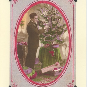 Don We Now: Vintage LGBTQ + Card - gekleurde vakantie kaart, Dek De Zalen, onze gay kleding, kerstfeest uitnodiging, bedankt kaart