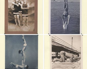 Beach Bundle: Vintage LGBTQ+ Cards - Beach Boys, Water Sports, Beach Balance, Beach Bend, Provincetown cards, vintage swim photos