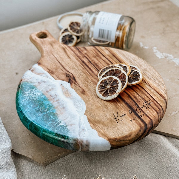 Regalo de compromiso para pareja, regalo de boda único personalizado, regalo de boda personalizado, tabla de cortar grabada, regalo de boda de madera