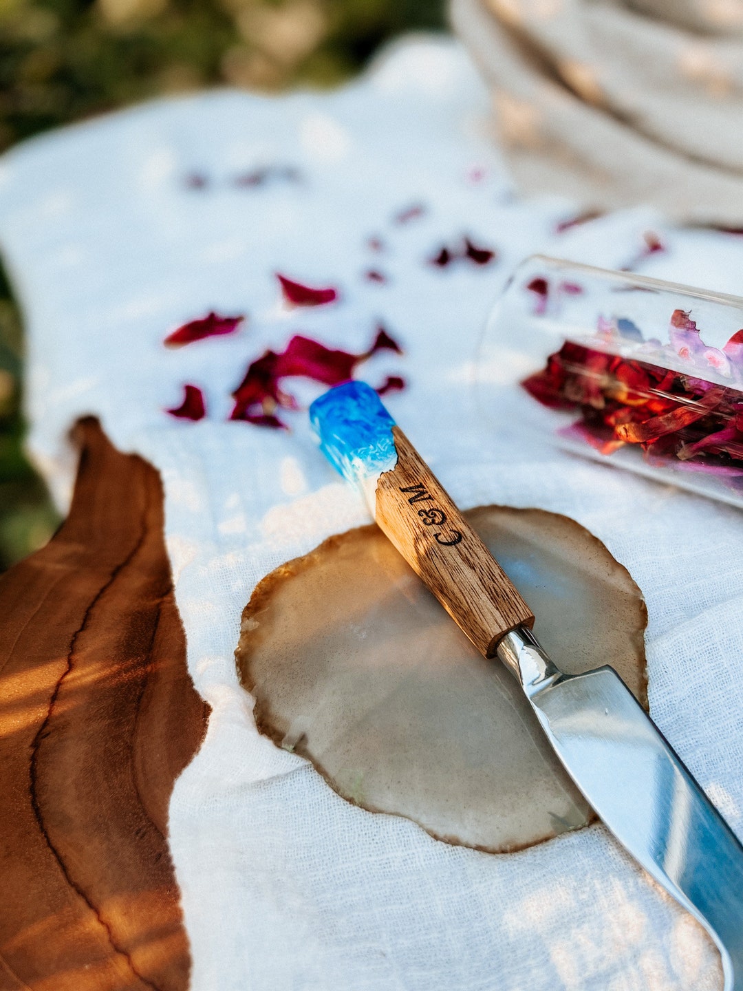Engraved Cheese Knife Set Wedding Favours, Personalized Wedding