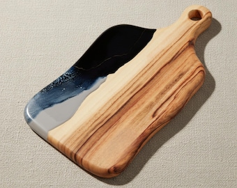Personalised Wedding Gift for Couple, Resin Chopping Board, Engagement Gift Him & Her, Handmade Engraved Cheese Board