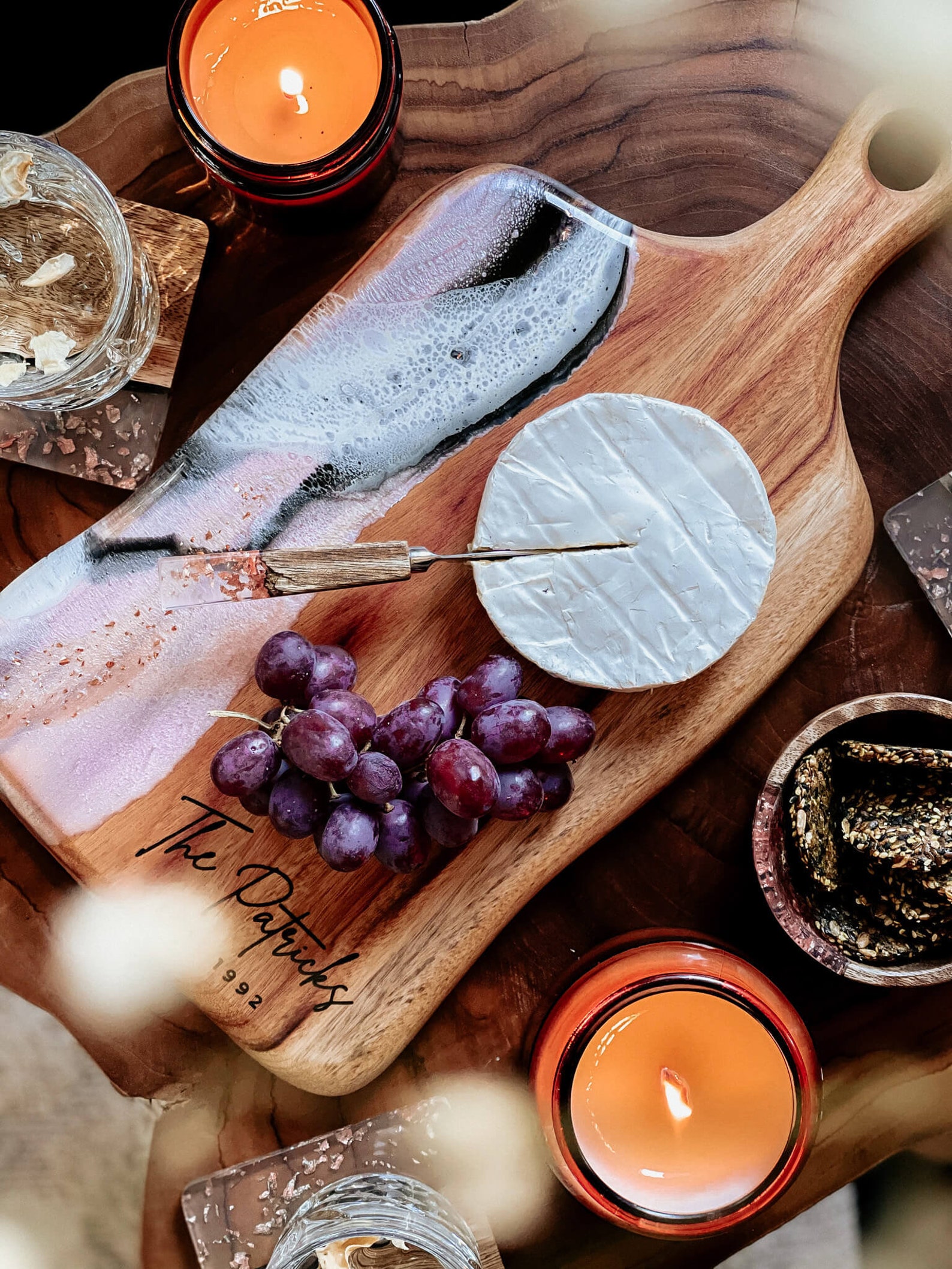 Resin Art Charcuterie Cheese Knife Cheese Knife Set for Etsy