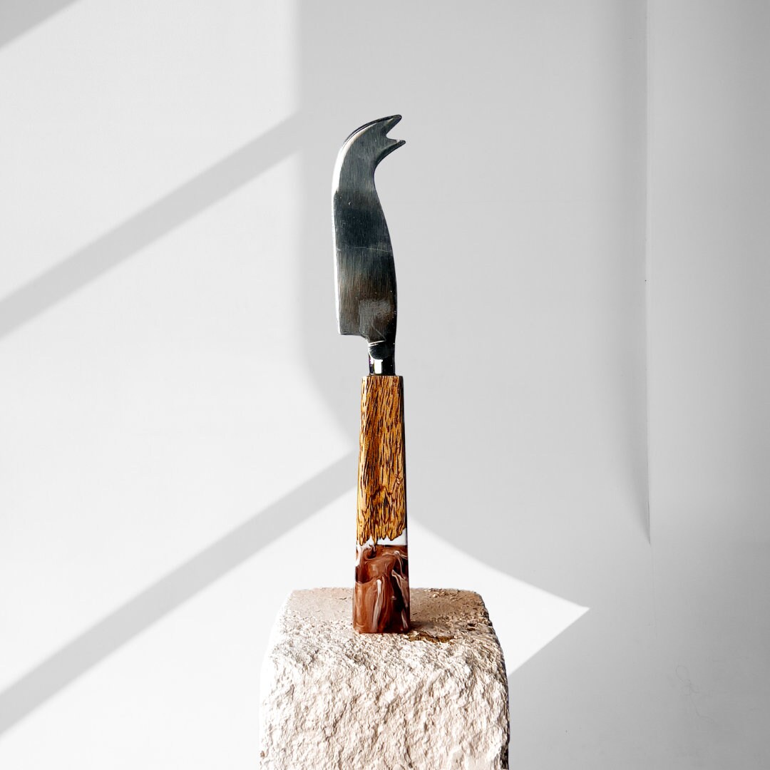 Resin Art Charcuterie Cheese Knife, Cheese Knife Set for Housewarming