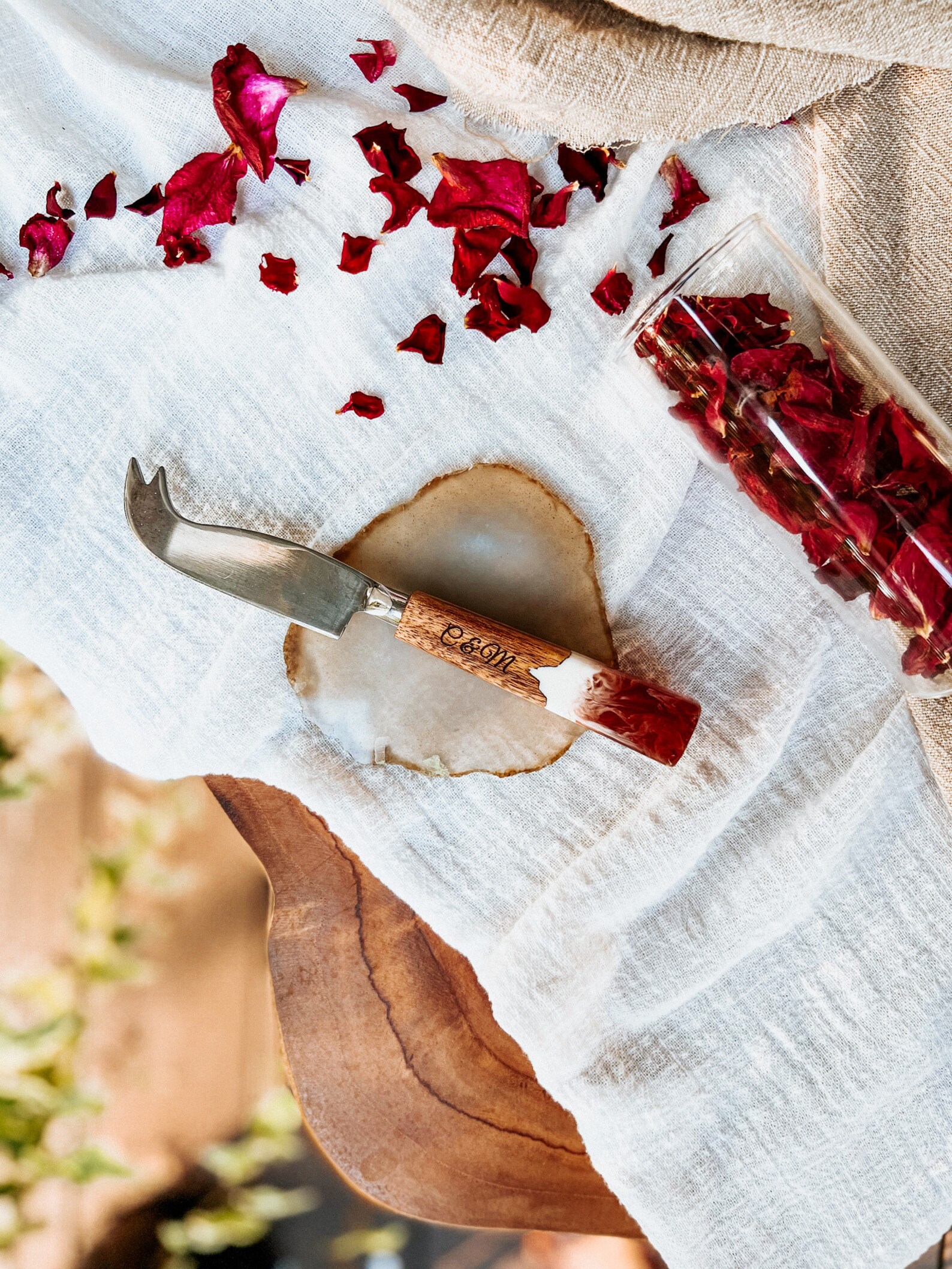 Resin Cheese Knife Set Engraved Charcuterie Bomboniere Cheese Etsy