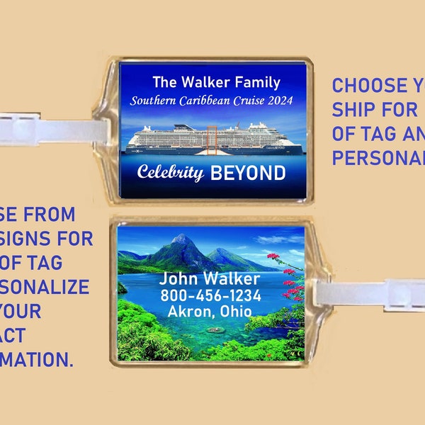 Celebrity Cruises Tags Etsy
