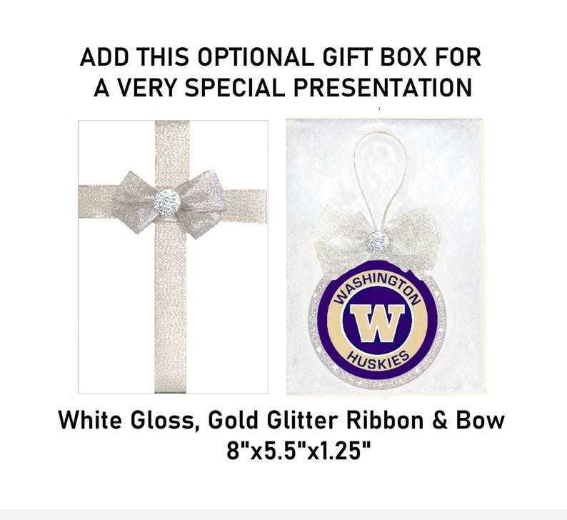 Washington Huskiesornament, Washington Huskies Gift, Optional Gift Box