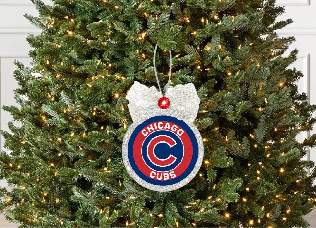 Chicago Cubs Ornament, Chicago Cubs Gift, Optional Gift Box, Keepsake
