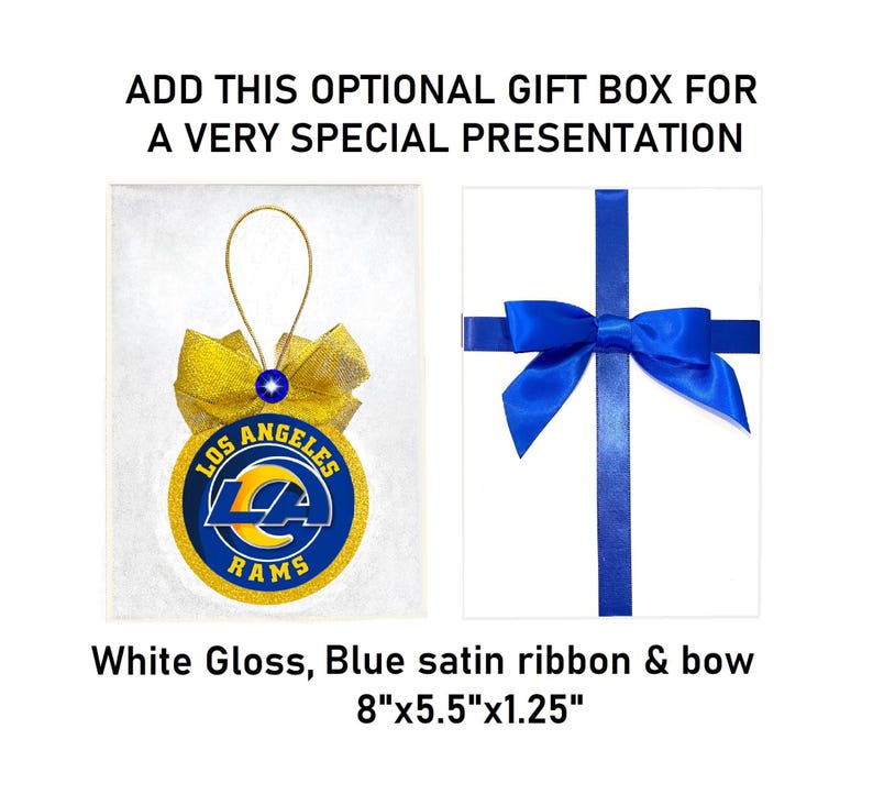 Los Angeles LA Rams Ornament, Los Angeles Rams Gift, Optional Gift Box