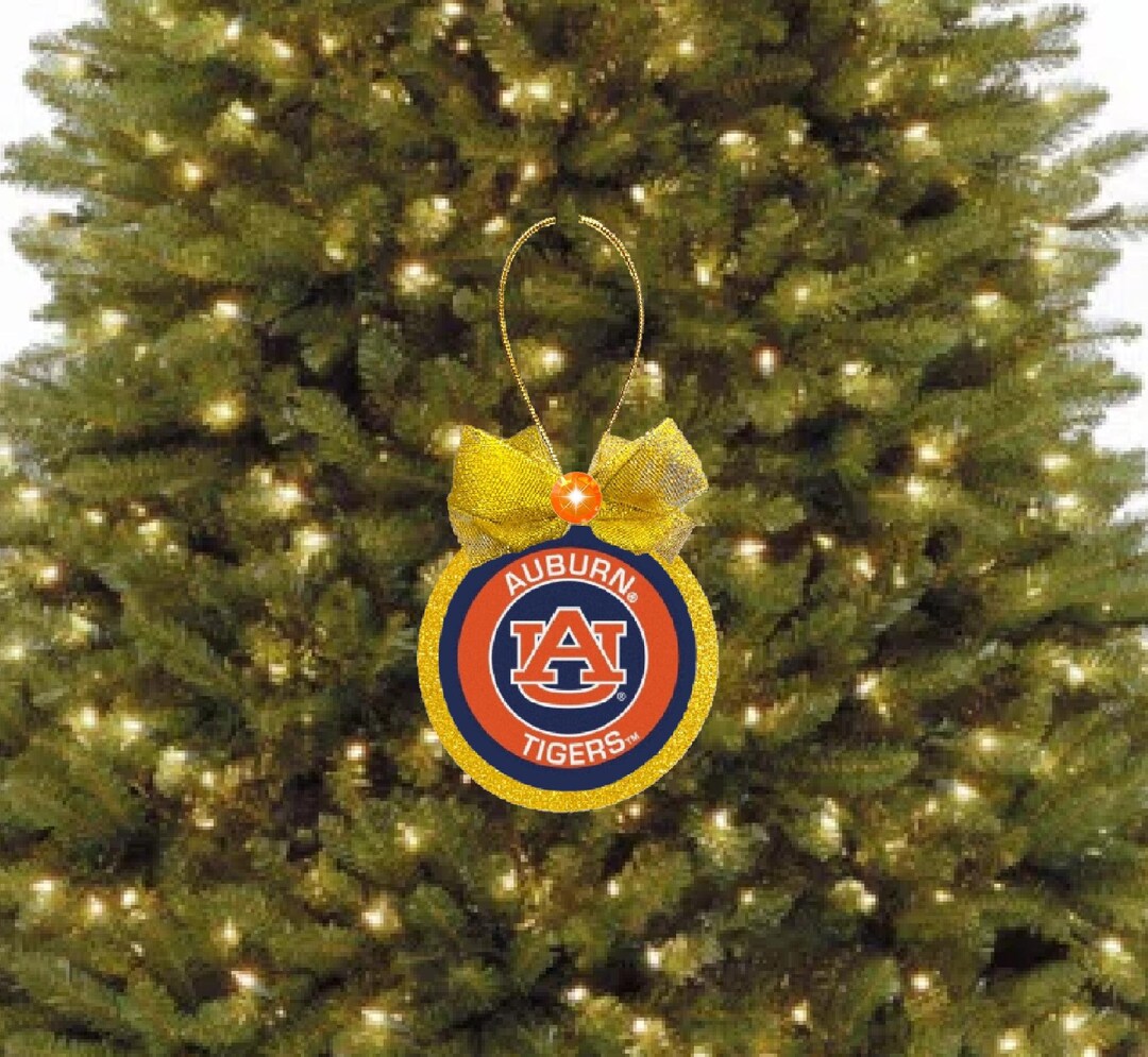 Auburn Tigers Ornament, Auburn Tigers Gift, Optional Gift Box, Keepsake
