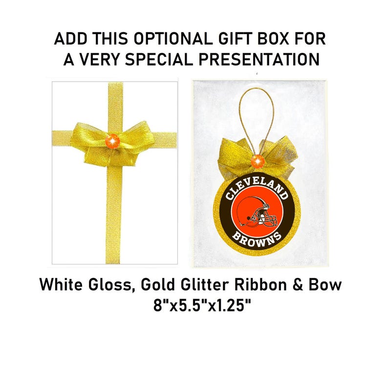 Cleveland Browns Ornament, Cleveland Browns Gift, Optional Gift Box