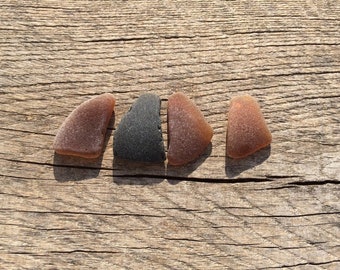 4 Pieces Sea Glass For Jewelry Making, Frosted Beach Sea Glass, Genuine Sea Glass, Natural Sea Glass, Sea Glass Raw, Jewelry Supplies