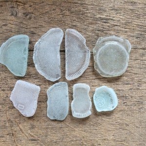 Large Sea Glass Pieces, 8 Genuine Beach Finds, 1.58 to 3.54 Inches, Coastal Craft Supplies, Jewelry Making, Mosaic Glass