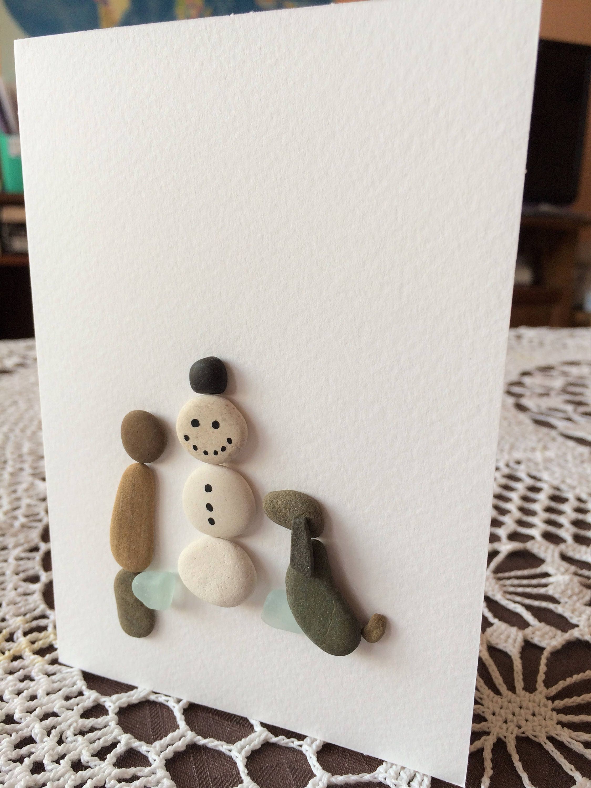 Christmas cards for kids snowman Christmas card Dog card | Etsy