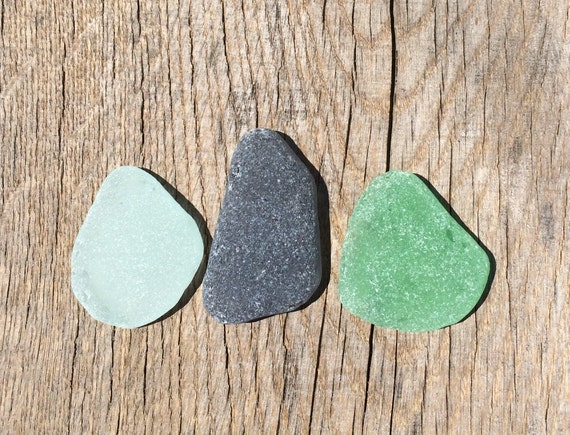 Sea Glass for Crafts Seaglass Pieces Decor Flat Frosted Sea Blue, White,  Green