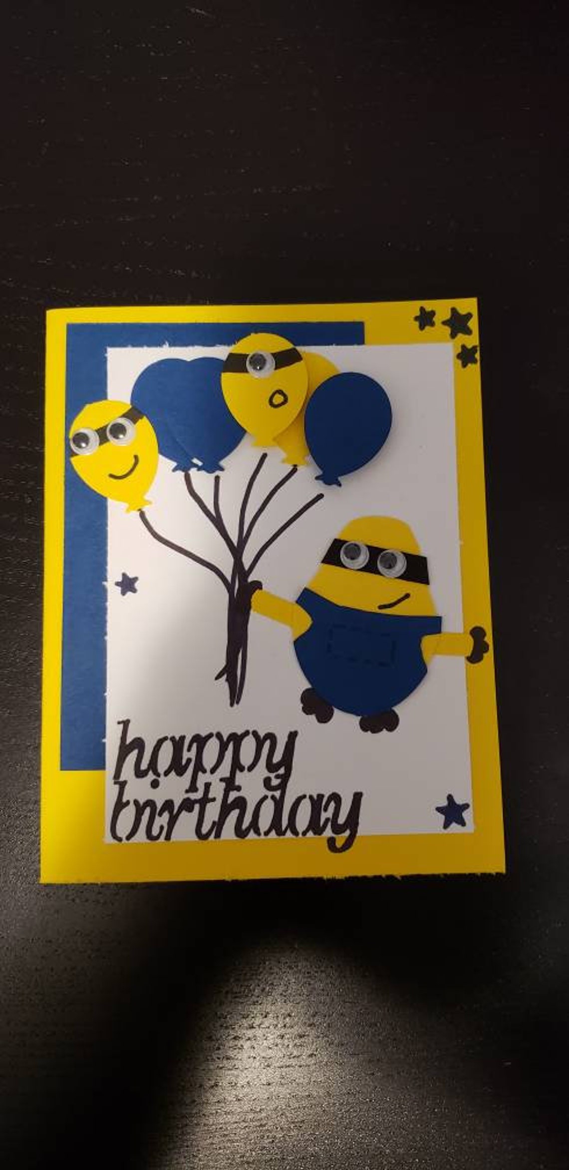 Minion Birthday Card - Etsy