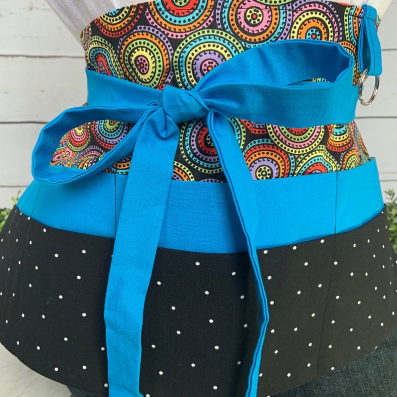 Teacher Apron Half Waist Apron Pocket Apron Teacher Gift Etsy