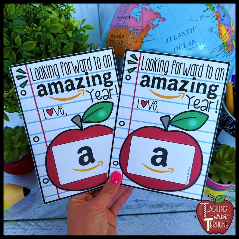 Back to School Teacher Gift Card Holder Printable (digital Download) - Etsy
